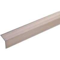 acerto 51003 Perfil angular de escalera de aluminio - 100cm 32x30mm bronce claro I Antideslizante I Robusto I De fácil…